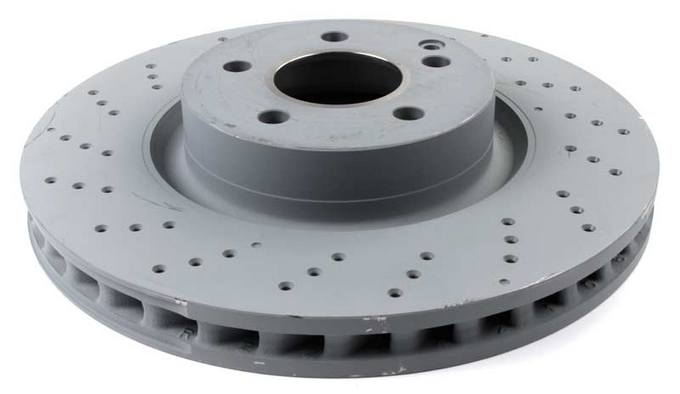 Mercedes Disc Brake Rotor - Front (335mm) (Cross-Drilled)